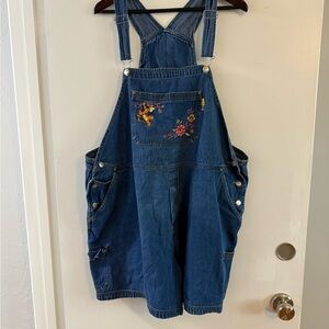 Vintage Disney Pooh Blue Denim Overalls with Tiger